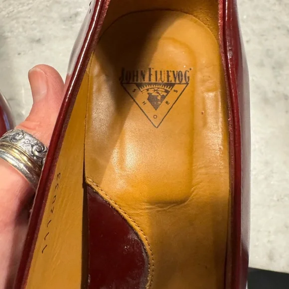 John Fluevog Women's Deep Red Heels - Picture 4 of 8